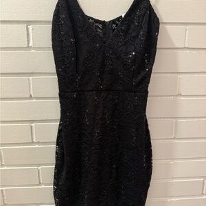 Elegant Black Lace Dress